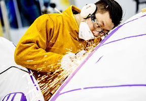 钣金涂装实训区