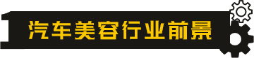 汽车美容行业前景